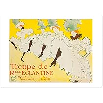 Amazon.co.jp: ポスター ロートレック 『ジャンヌ アヴリル』 A3サイズ